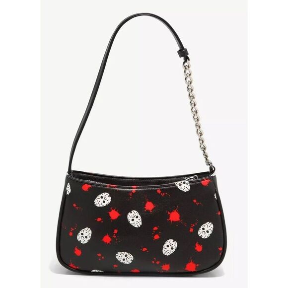 Friday the 13th Jason Mask & Blood Baguette Bag Her Universe NEW - Picture 2 of 7